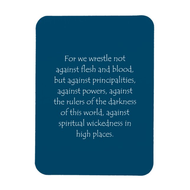 Magnet Flexible Citation Éphésiens 6 12 (Vertical)