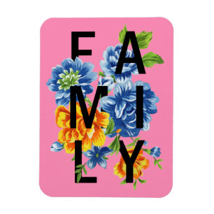 Magnet Flexible Citation Floral Family
