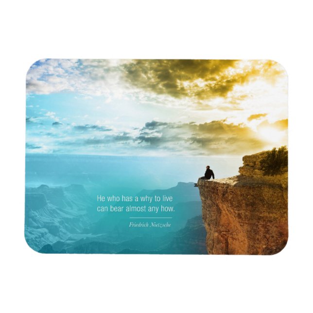 Magnet Flexible Citation Friedrich Nietzsche Nature Aventure Natur (Horizontal)