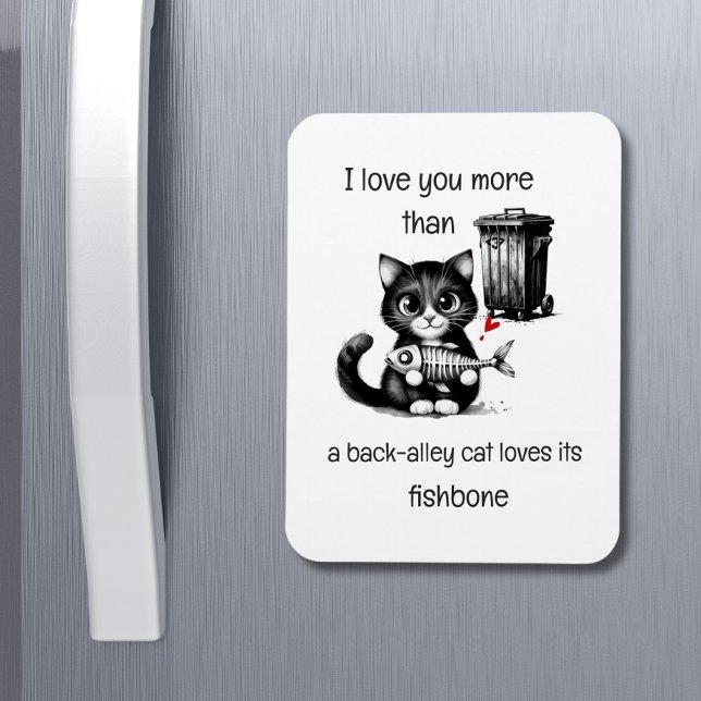Magnet Flexible Citation Humour Flirting Cat Funny Valentines Jour (Créateur téléchargé)