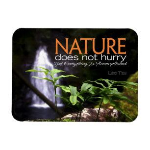 Magnet Flexible Citation inspirant de Lao Tzu "Nature" Souple