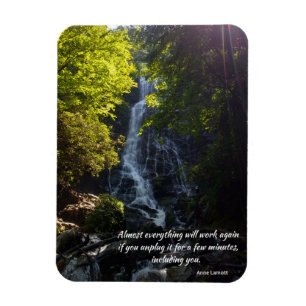 Magnet Flexible citation inspirante - photo nature -