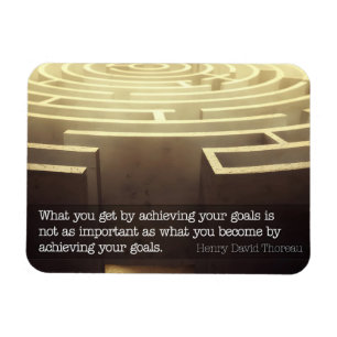 Magnet Flexible Citation Inspirationnelle de Henry David Thoreau "