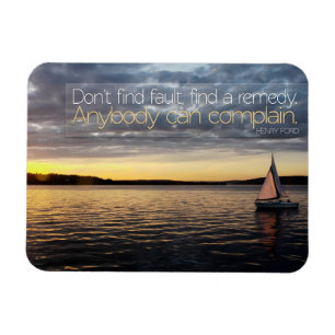 Magnet Flexible Citation Inspirationnelle de Henry Ford "Trouver u