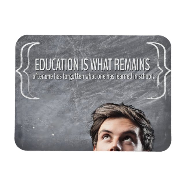Magnet Flexible Citation Inspirationnelle "Éducation" Flexible (Horizontal)
