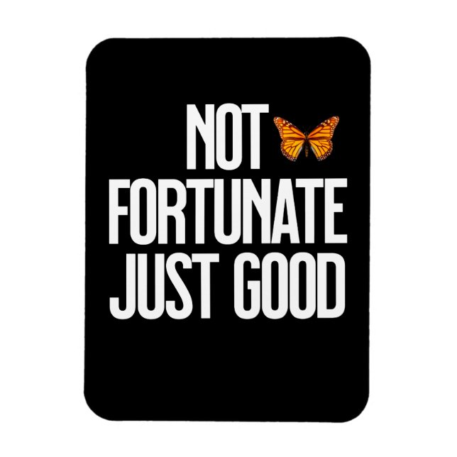 Magnet Flexible Citation Papillon Monarch 'Pas De Chance, Simpleme (Vertical)