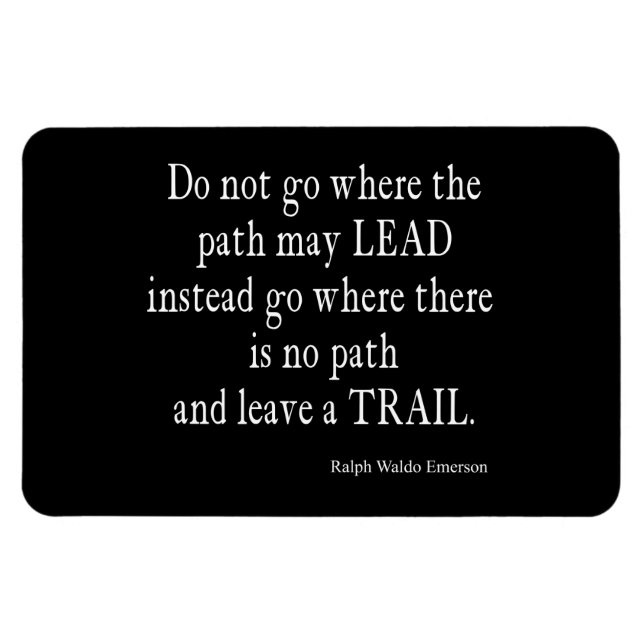 Magnet Flexible Citation vintage Emerson Inspirational Leadership (Horizontal)