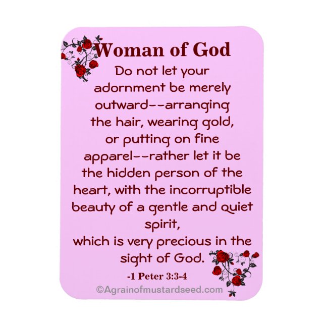 Magnet Flexible Citations bibliques Agrainofmustardseed.com (Vertical)