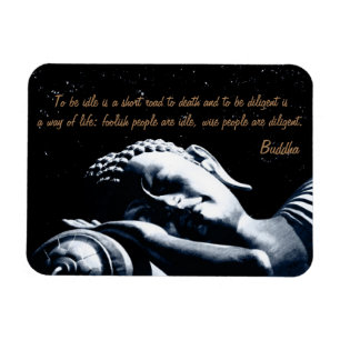 Magnet Flexible Citations de Bouddha & Bouddha couché / Sous les 