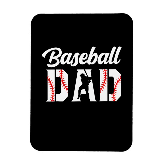 Magnet Flexible Citations grand-père | Papa du baseball (Vertical)