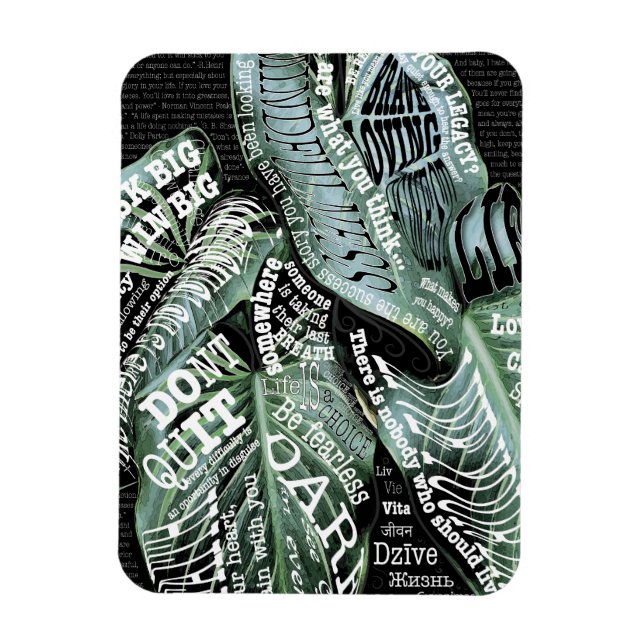 Magnet Flexible Citations Inspiration Motivational LIFE (Vertical)