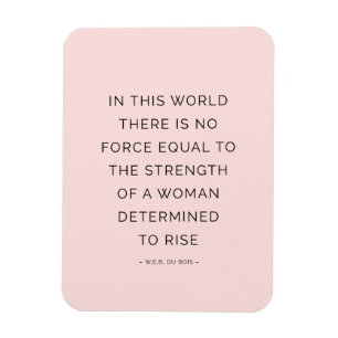 Magnet Flexible Citations inspirées de femmes déterminées rose noi