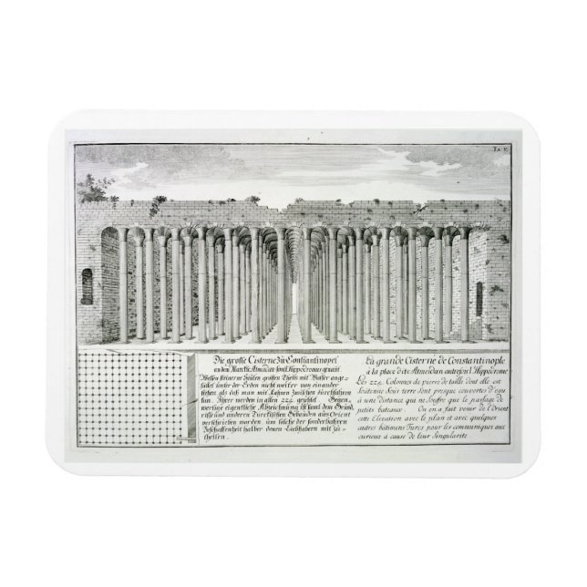 Magnet Flexible Citerne sous l'hippodrome, Constantinople, Tu (Horizontal)