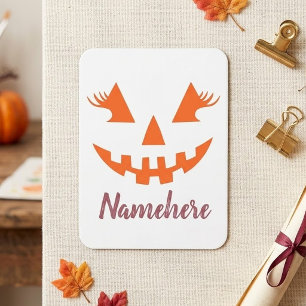 Magnet Flexible Citrouille personnalisée Jack O Lantern Halloween 