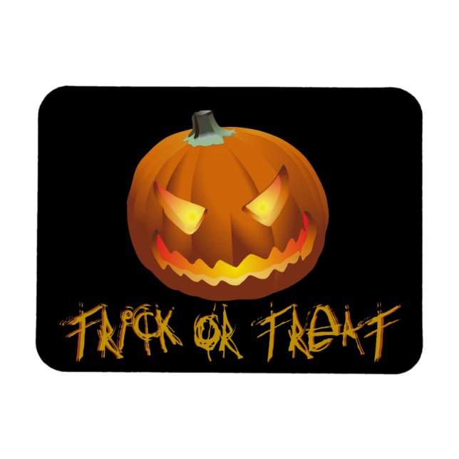 Magnet Flexible Citrouille pour Halloween 6 (Horizontal)