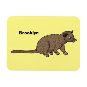 Magnet Flexible Civet de mûte luwak, dessin animé
