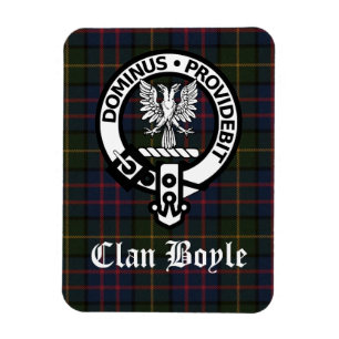 Magnet Flexible Clan Boyle Crest Badge et Tartan