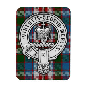Magnet Flexible Clan Donnachaidh (Robertson) Crest & Dress Tartan