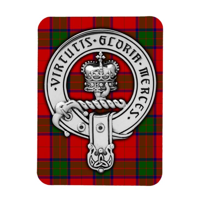 Magnet Flexible Clan Donnachaidh (Robertson) Crest & Tartan (Vertical)