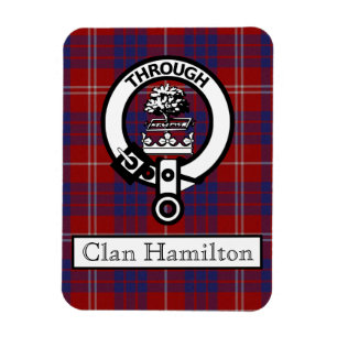 Magnet Flexible Clan Hamilton Crest et Tartan II