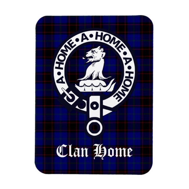 Magnet Flexible Clan Home Crest Badge et Tartan (Vertical)