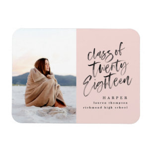 Magnet Flexible Classe de 2018 photo carte faire-part diplômée