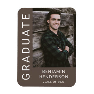 Magnet Flexible Classe De Graduation Garçon De 2022 Photo