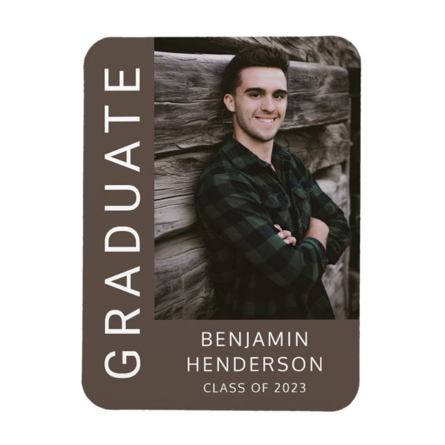 Magnet Flexible Classe De Graduation Garçon De 2022 Photo (Vertical)