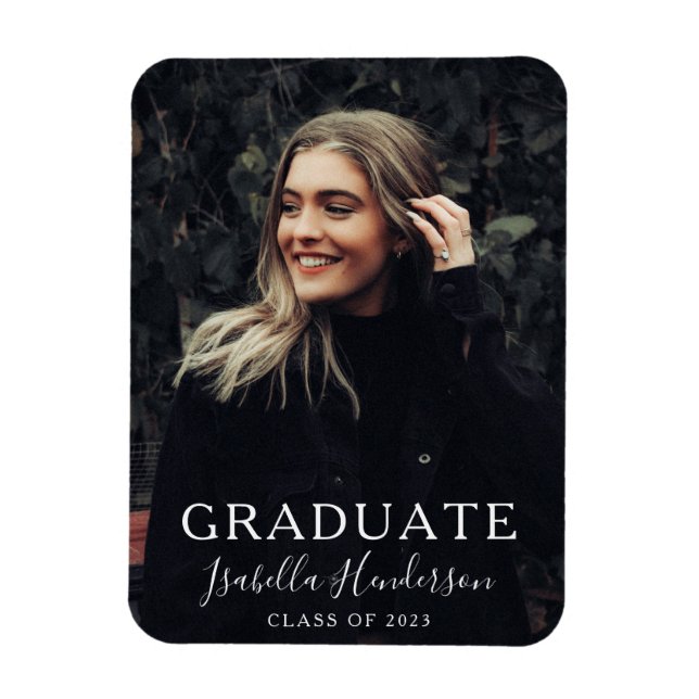 Magnet Flexible Classe De Script Moderne De 2022 Graduation (Vertical)
