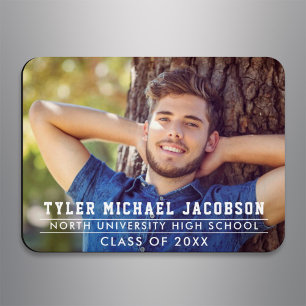 Magnet Flexible Classe moderne de 2024 Photo de graduation personn