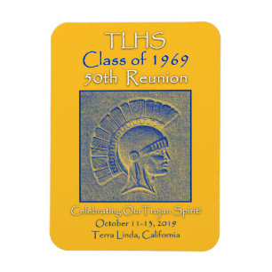 Magnet Flexible Classe TLHS 1969 Trojan Spirit 50e Réunion