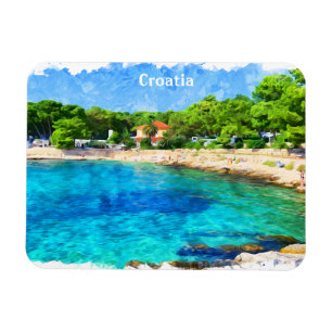 Magnet Flexible Classique Belle Croatie Adria Côte Paysage