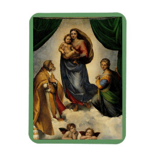 Magnet Flexible Classique de Raphael "Vierge Sixtine" (vers 1513)