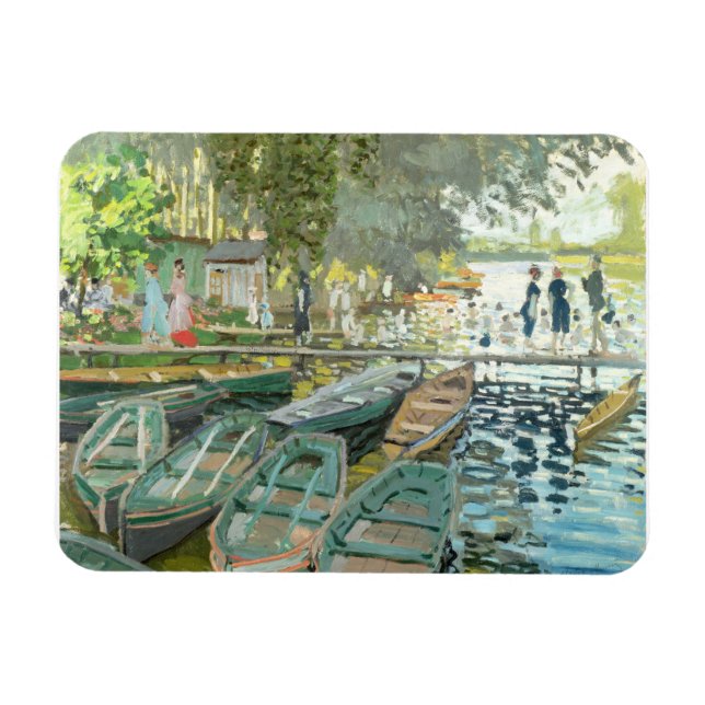 Magnet Flexible Claude Monet. Baignoires à La Grenouillère (Horizontal)