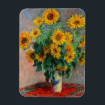 Magnet Flexible Claude Monet - Bouquet de tournesols<br><div class="desc">Bouquet de tournesols / Bouquet de tournois - Claude Monet,  Huile sur toile,  1881</div>