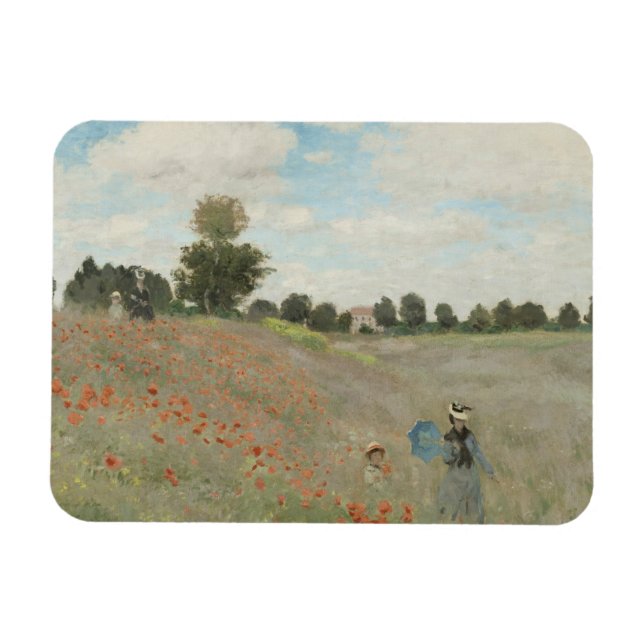 Magnet Flexible Claude Monet - Champ de pavot (Horizontal)