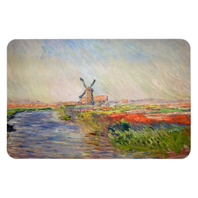 Magnet Flexible Claude Monet - Champ de Tulipes en Hollande (Horizontal)