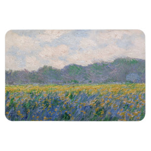 Magnet Flexible Claude Monet - Champ d'iris jaunes à Giverny