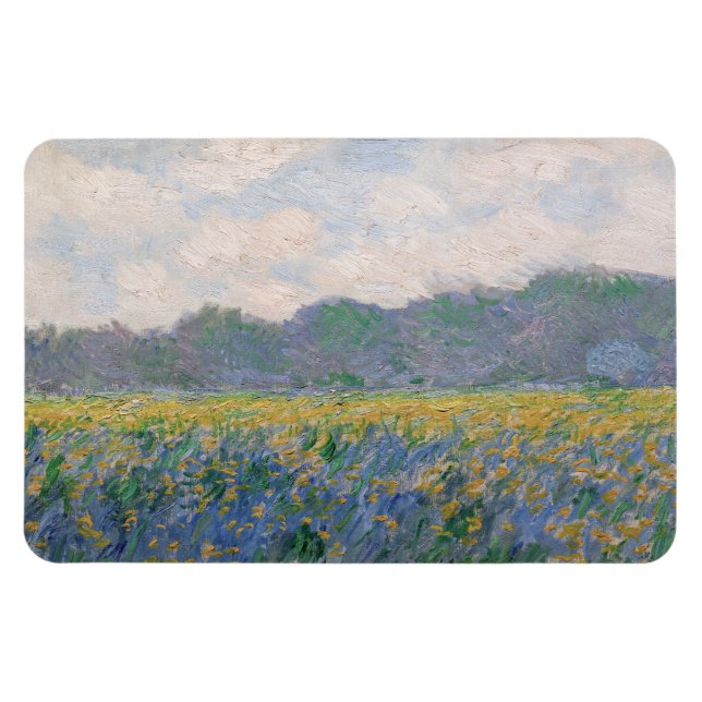 Magnet Flexible Claude Monet - Champ d'iris jaunes à Giverny (Horizontal)