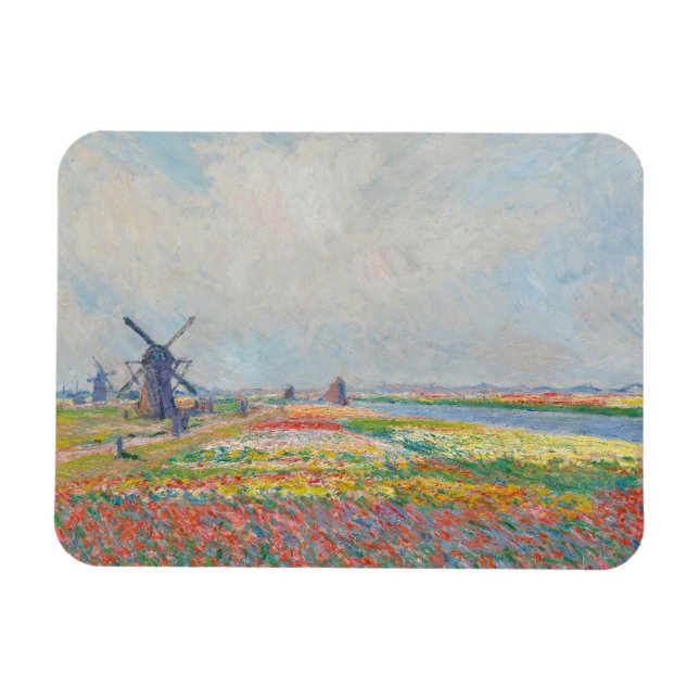 Magnet Flexible Claude Monet - Champs de tulipe près de La Haye (Horizontal)