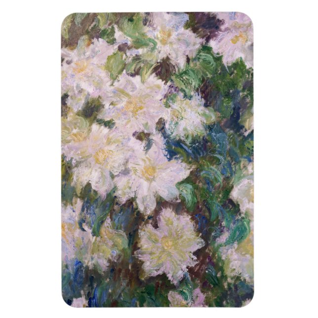 Magnet Flexible Claude Monet - Clematis blanc (Vertical)