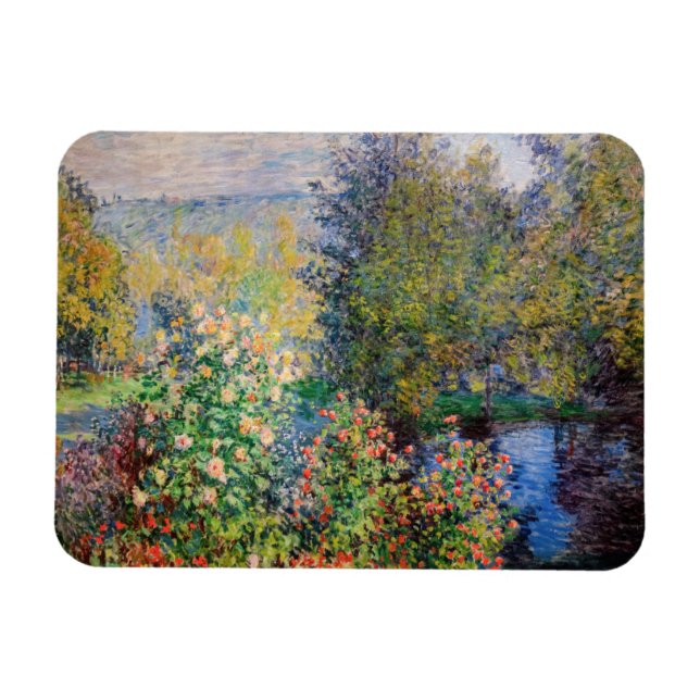 Magnet Flexible Claude Monet - Coin du jardin à Montgeron (Horizontal)