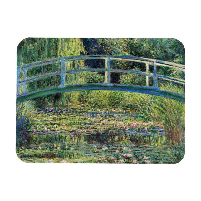 Magnet Flexible Claude Monet - Etang Lily et Pont Japonais (Horizontal)