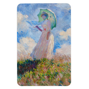 Magnet Flexible Claude Monet - Femme à l'ombrelle tournée vers la