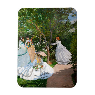 Magnet Flexible Claude Monet - Femmes dans le jardin