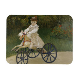 Magnet Flexible Claude Monet - Jean Monet sur son Hobby Horse