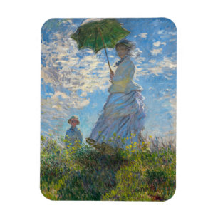 Magnet Flexible Claude Monet - La Promenade, Femme avec un Parasol