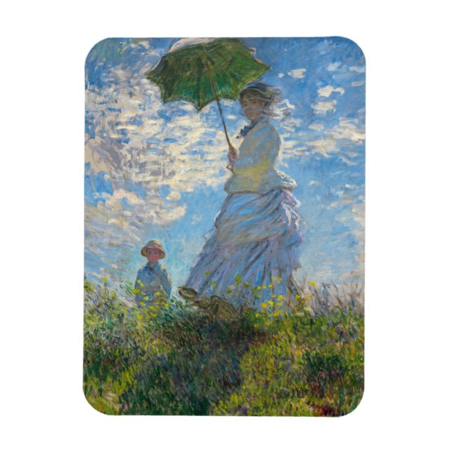 Magnet Flexible Claude Monet - La Promenade, Femme avec un Parasol (Vertical)