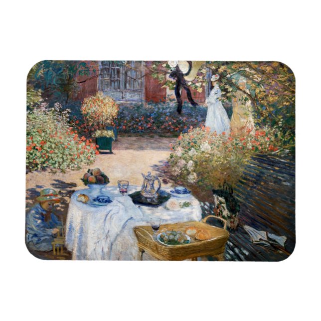 Magnet Flexible Claude Monet - Le déjeuner, panneau décoratif (Horizontal)