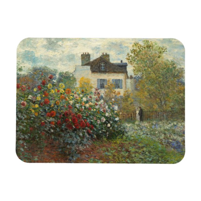 Magnet Flexible Claude Monet | Le jardin de l'artiste à Argenteuil (Horizontal)
